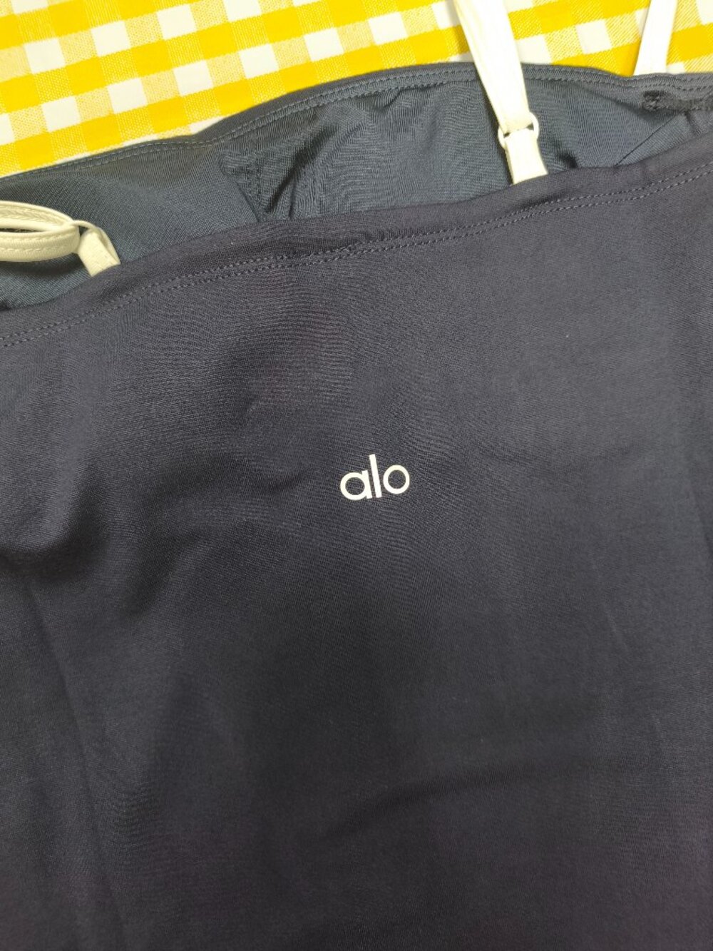 💙ALO Yoga Chic Summer Navy/Ivory Dress Lightweight, Sleek and Easy NWT💦 - Picture 4 of 8